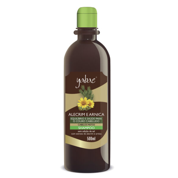 Shampoo Yabae Alecrim e Arnica 500ml – Vegan Friendly
